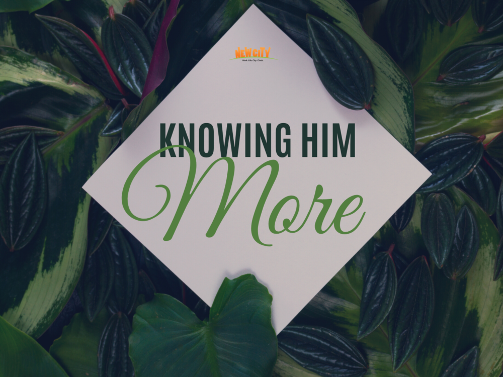 Knowing Him More