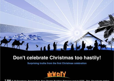 Don’t Celebrate Christmas Too Hastily