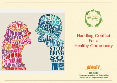 Handling Conflict For A Healthy Community: Jan 30, 2015
