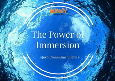 The Power of Immersion