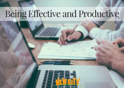 Being Effective and Productive