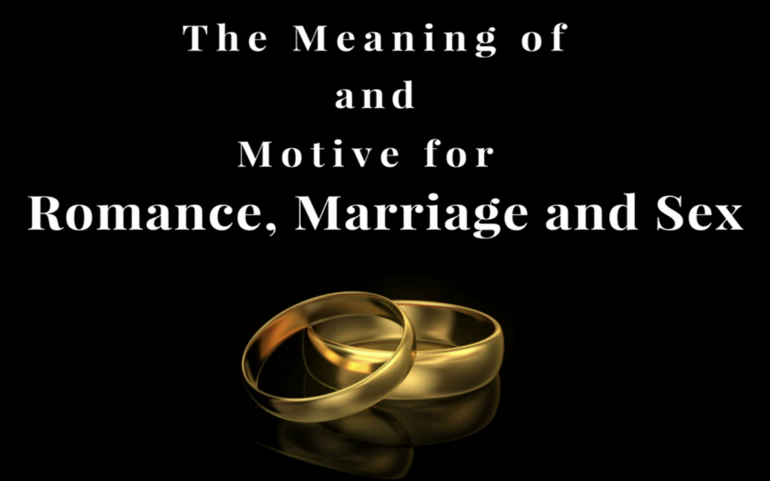 The Meaning and Motive for Romance, Marriage and Sex