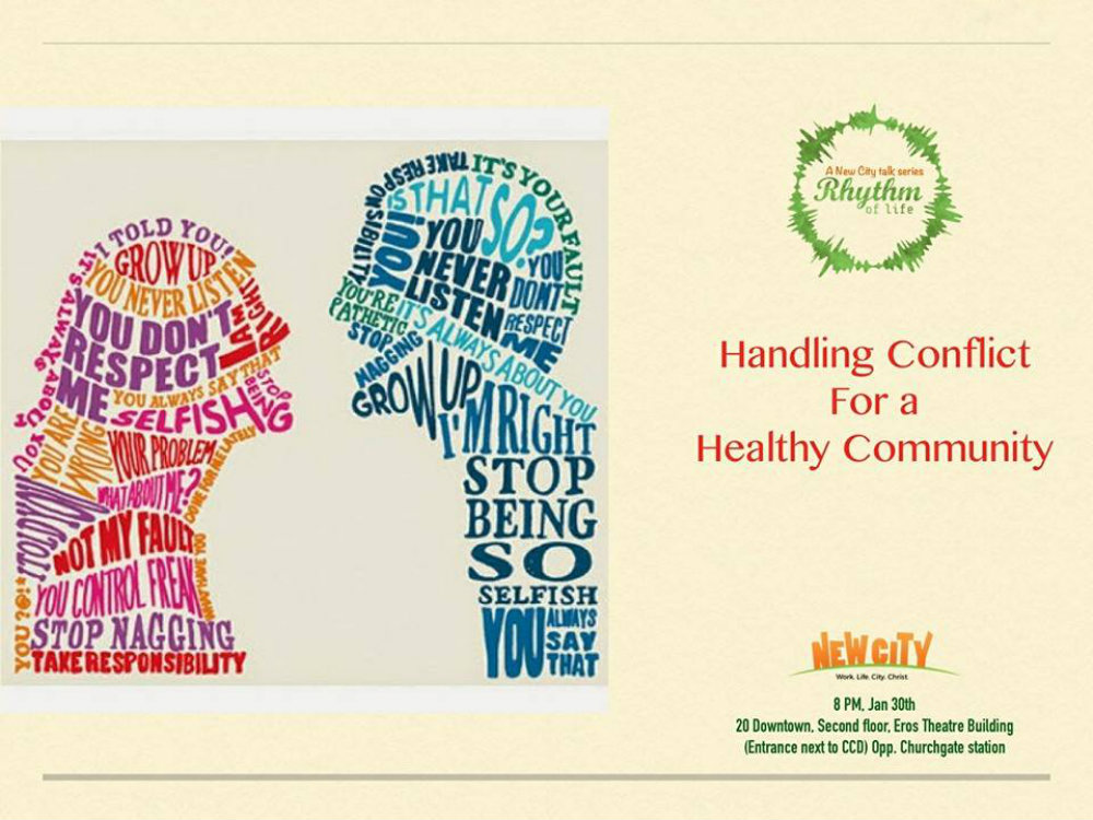 Handling Conflict for a Healthy Community