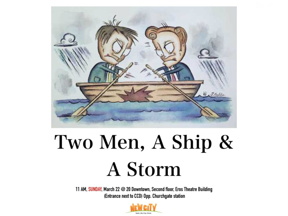 Two Men , A Ship and A Storm